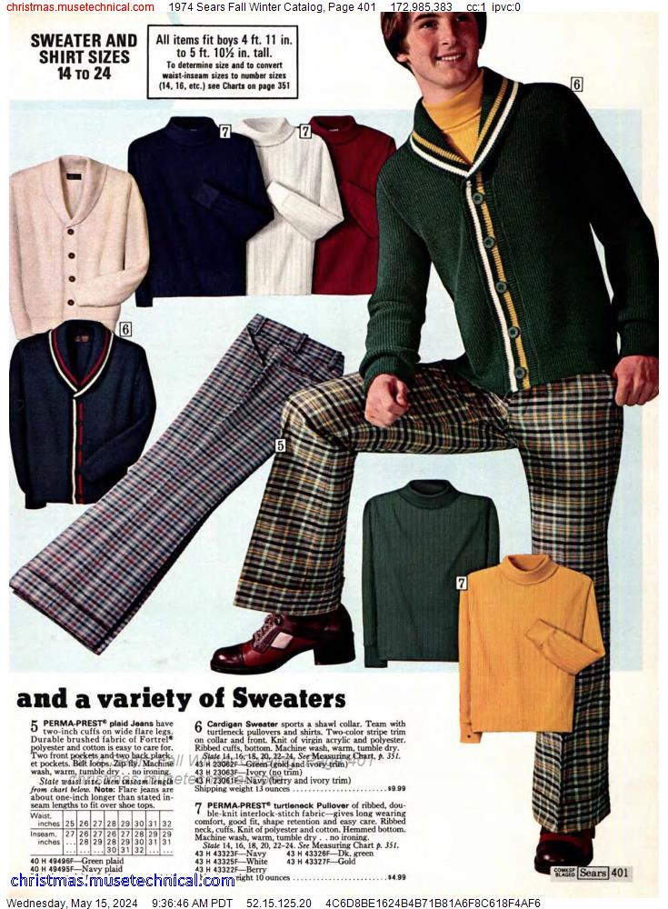 1974 Sears Fall Winter Catalog, Page 401