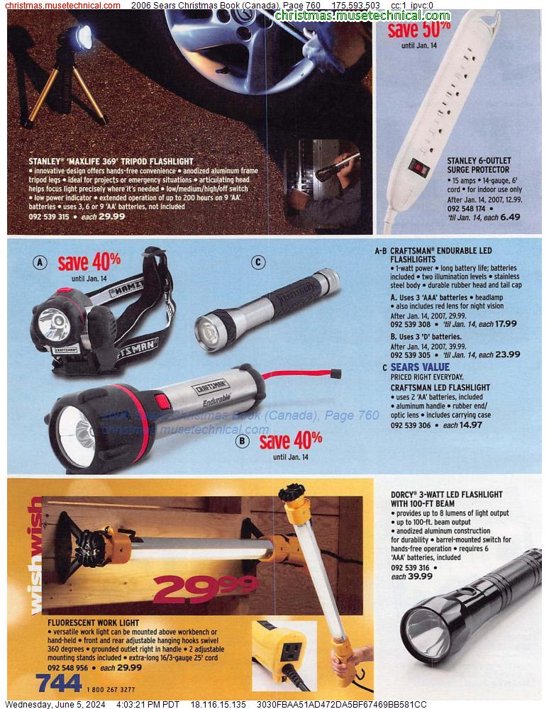 2006 Sears Christmas Book (Canada), Page 760