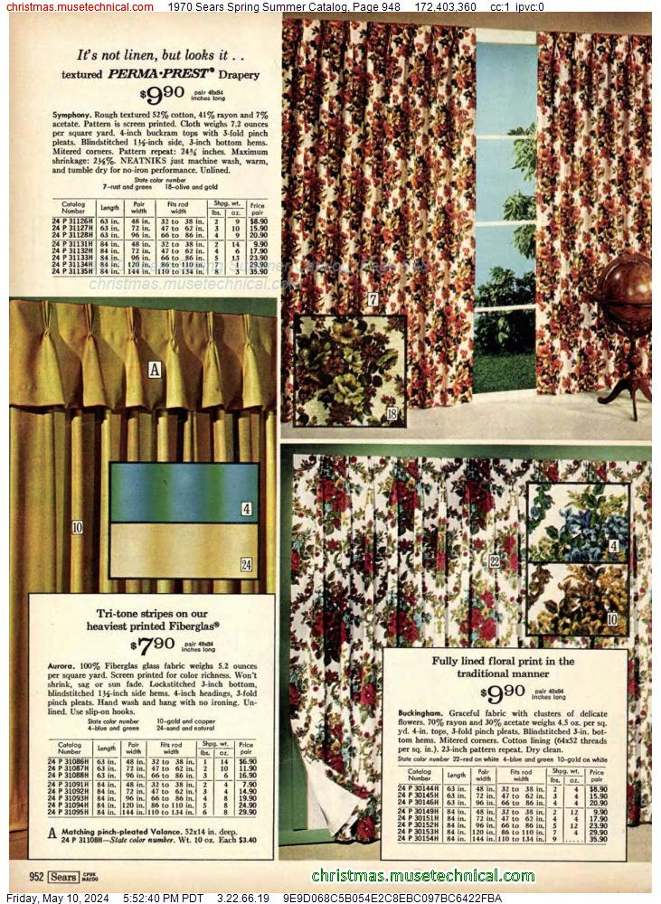 1970 Sears Spring Summer Catalog, Page 948
