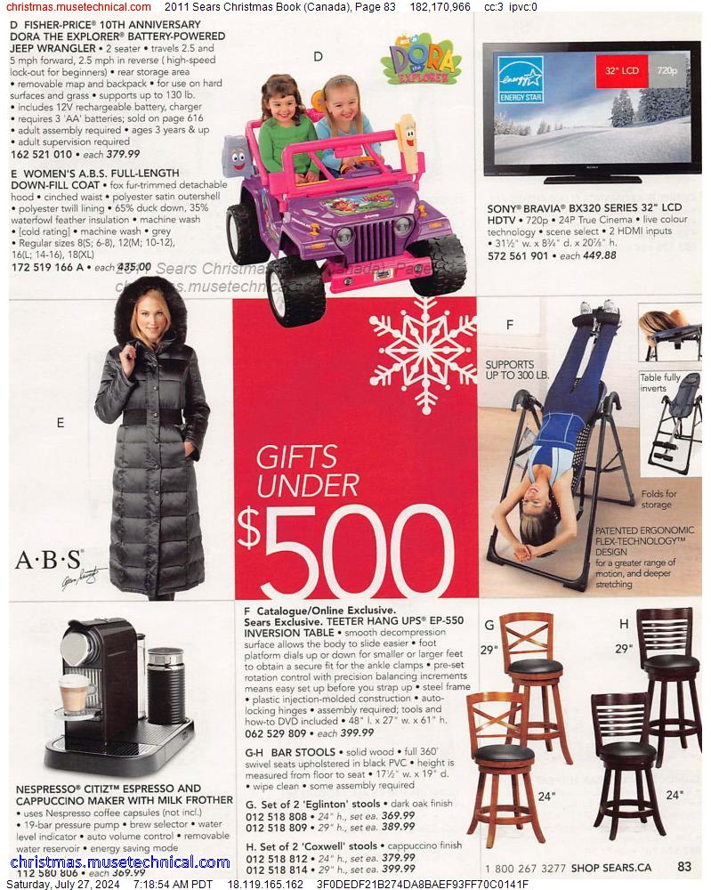 2011 Sears Christmas Book (Canada), Page 83