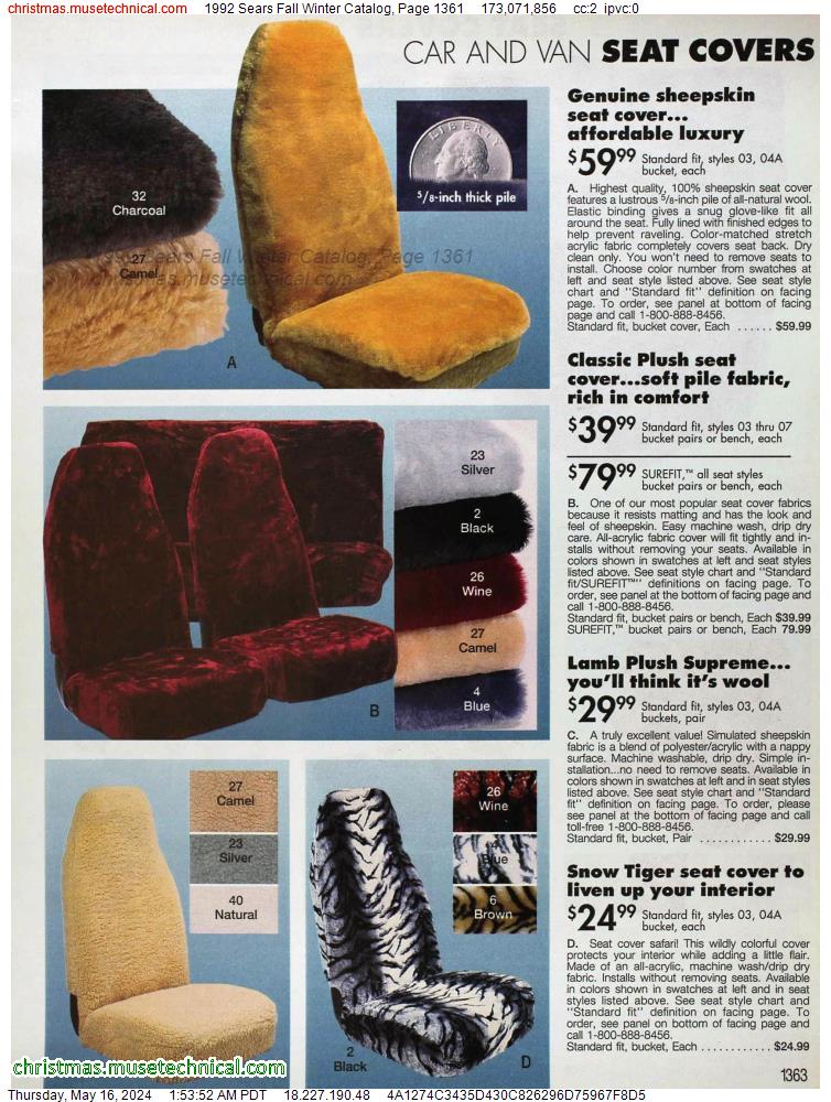1992 Sears Fall Winter Catalog, Page 1361