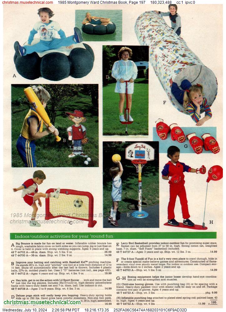 1985 Montgomery Ward Christmas Book, Page 197