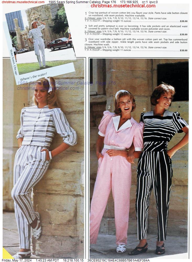 1985 Sears Spring Summer Catalog, Page 176