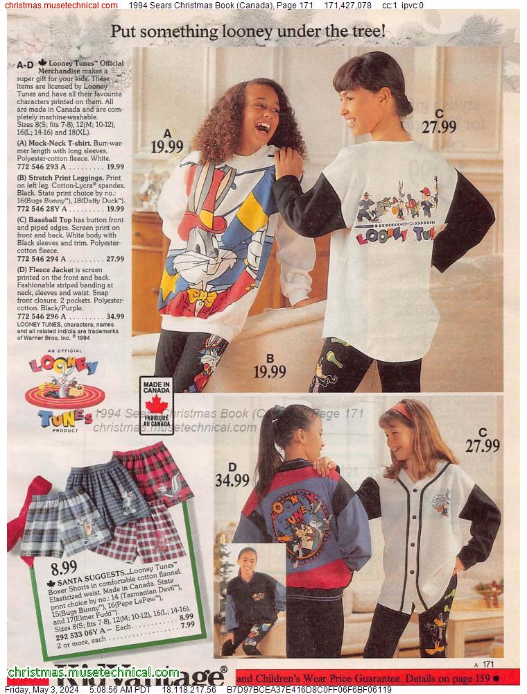 1994 Sears Christmas Book (Canada), Page 171