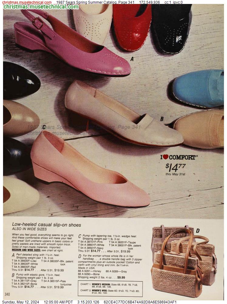 1987 Sears Spring Summer Catalog, Page 341