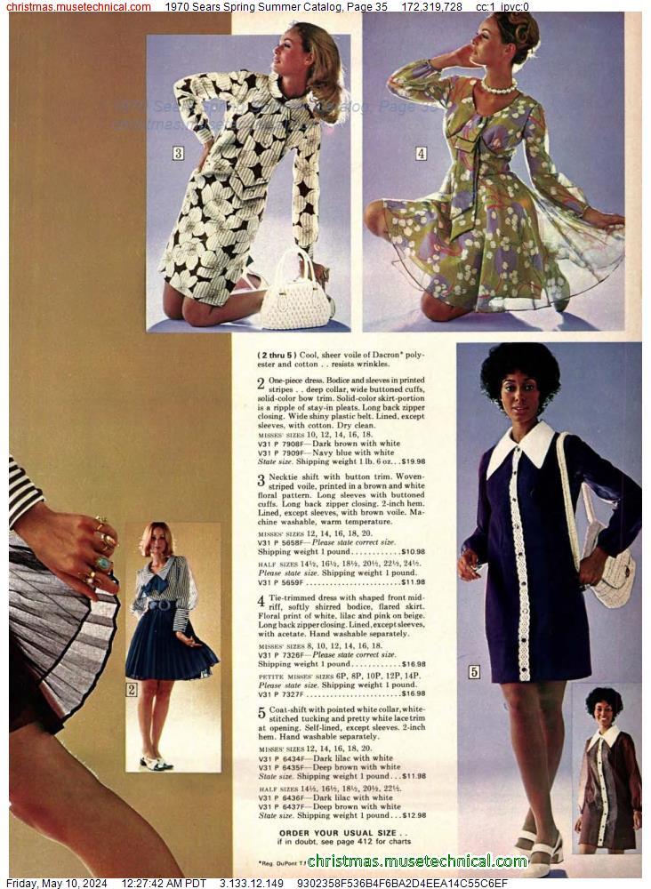 1970 Sears Spring Summer Catalog, Page 35