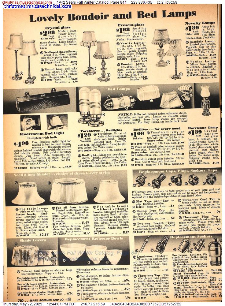 1942 Sears Fall Winter Catalog, Page 841