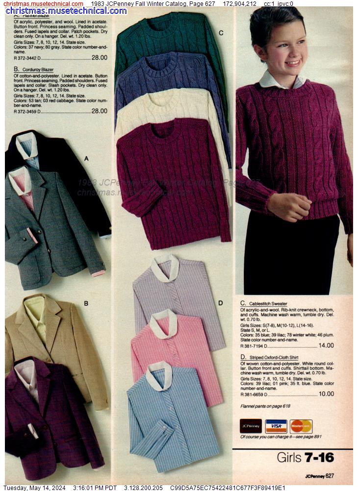 1983 JCPenney Fall Winter Catalog, Page 627