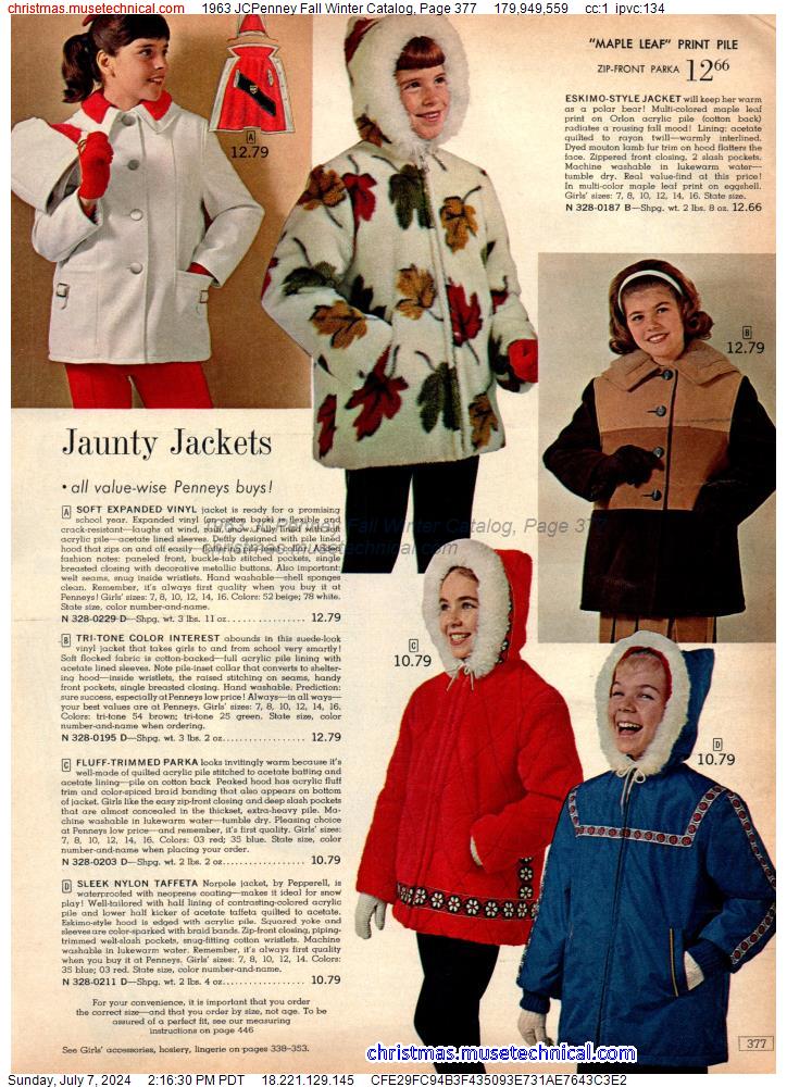 1963 JCPenney Fall Winter Catalog, Page 377