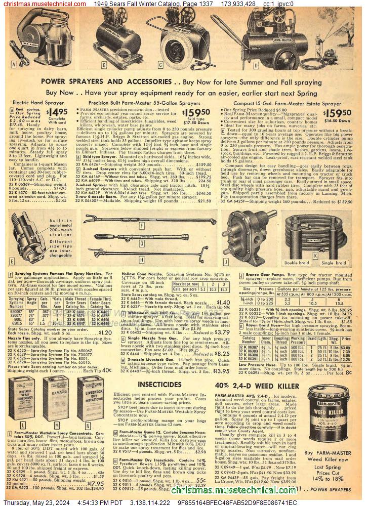 1949 Sears Fall Winter Catalog, Page 1337