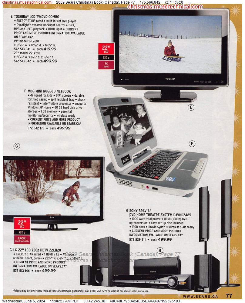 2009 Sears Christmas Book (Canada), Page 77