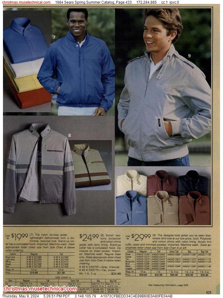 1984 Sears Spring Summer Catalog, Page 433
