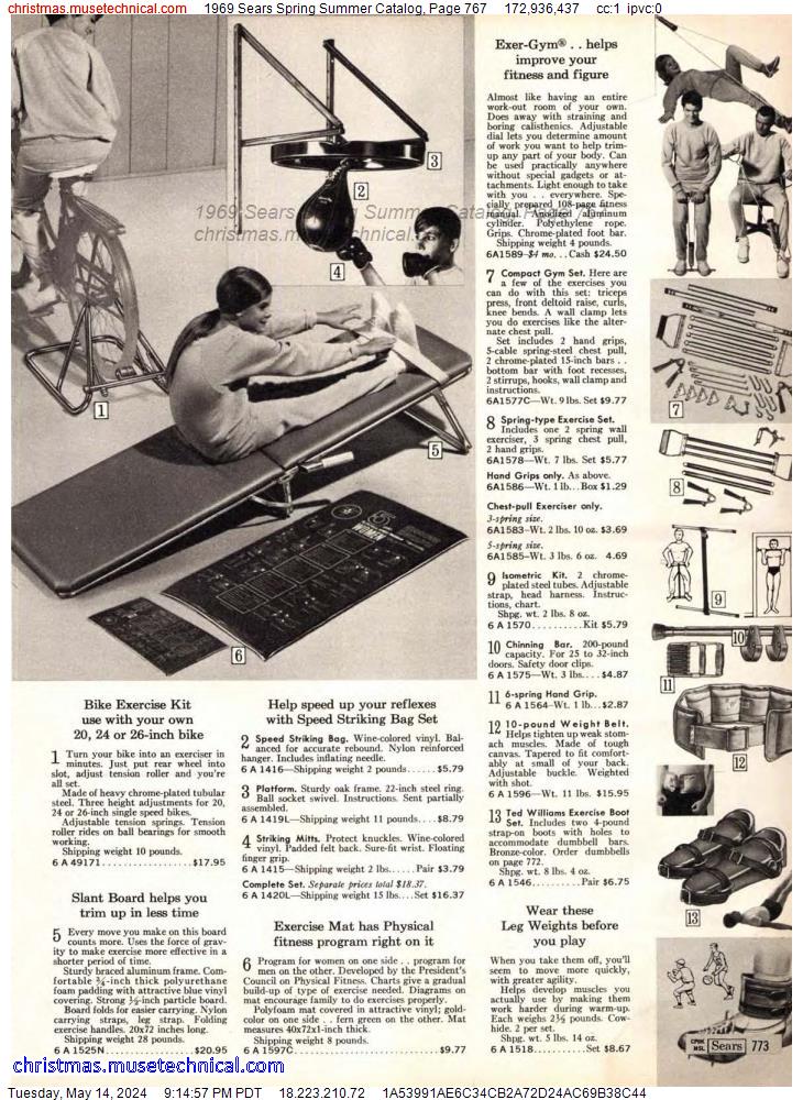1969 Sears Spring Summer Catalog, Page 767