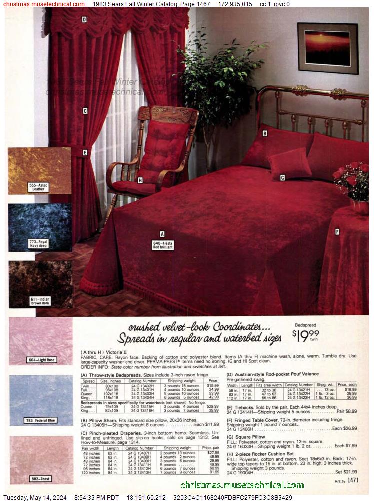 1983 Sears Fall Winter Catalog, Page 1467