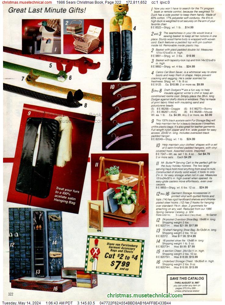 1986 Sears Christmas Book, Page 322
