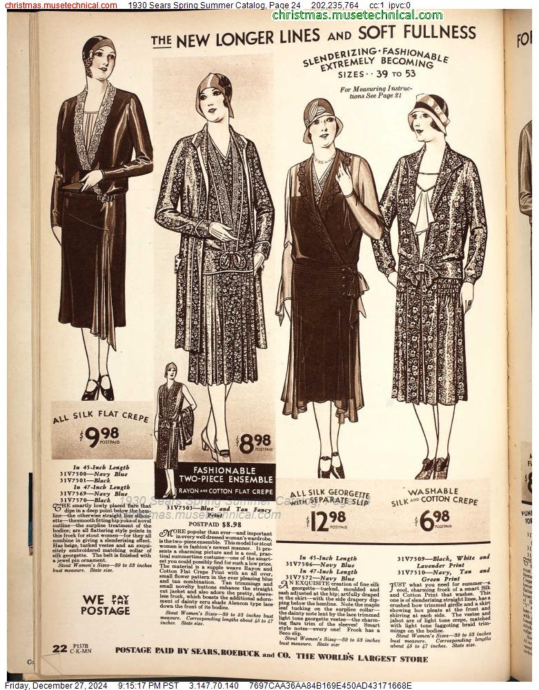 1930 Sears Spring Summer Catalog, Page 24