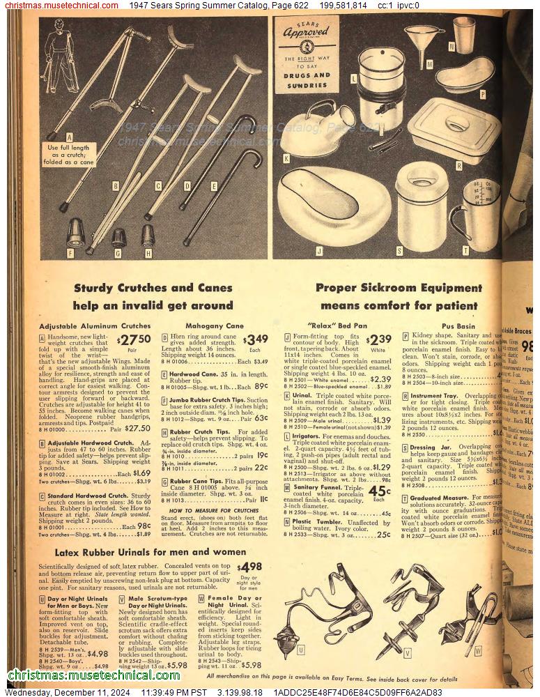 1947 Sears Spring Summer Catalog, Page 622