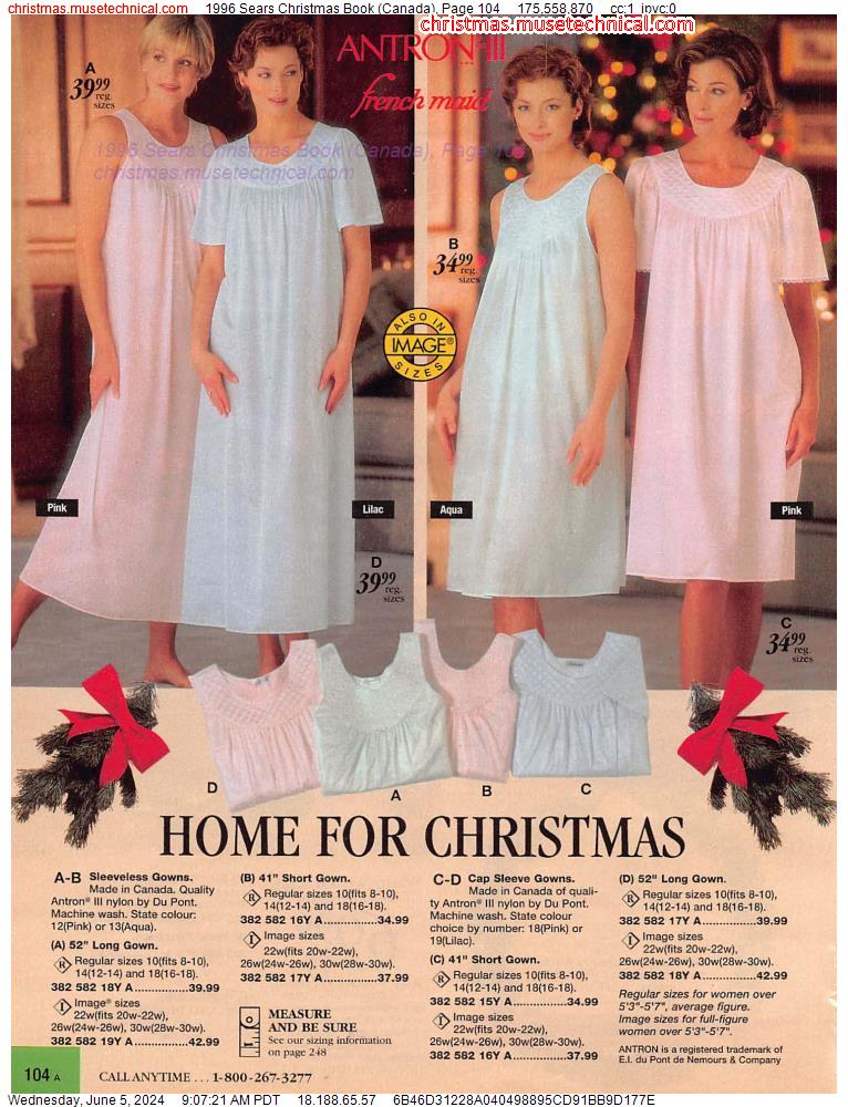 1996 Sears Christmas Book (Canada), Page 104