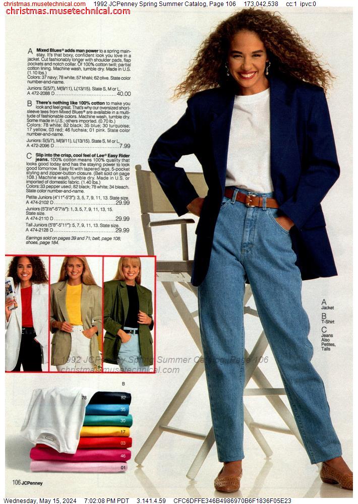 1992 JCPenney Spring Summer Catalog, Page 106