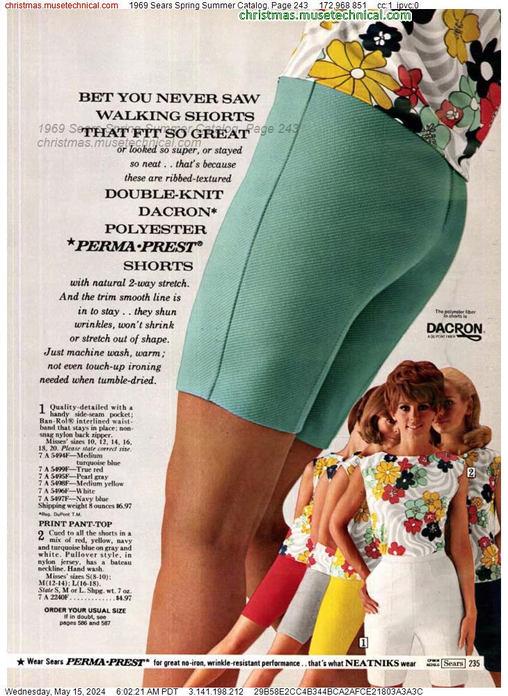 1969 Sears Spring Summer Catalog, Page 243