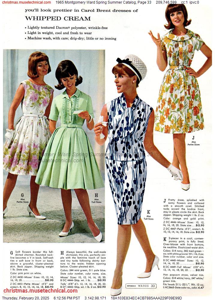 1965 Montgomery Ward Spring Summer Catalog, Page 33 - Catalogs & Wishbooks