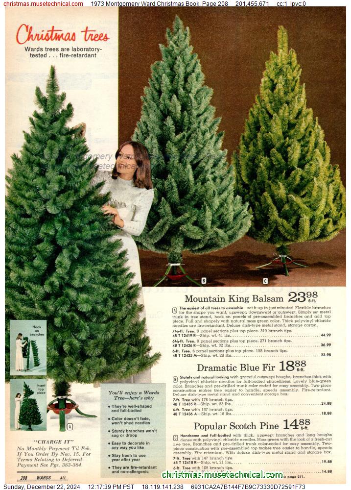 1973 Montgomery Ward Christmas Book, Page 208