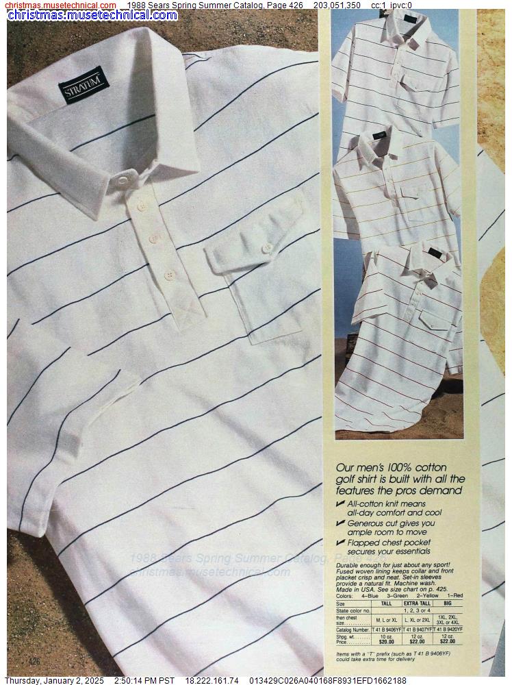 1988 Sears Spring Summer Catalog, Page 426