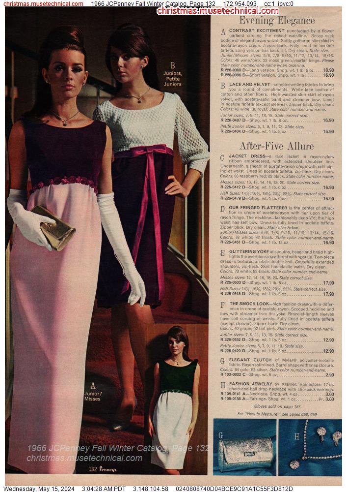 1966 JCPenney Fall Winter Catalog, Page 132