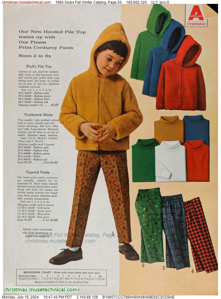 1965 Sears Fall Winter Catalog, Page 20