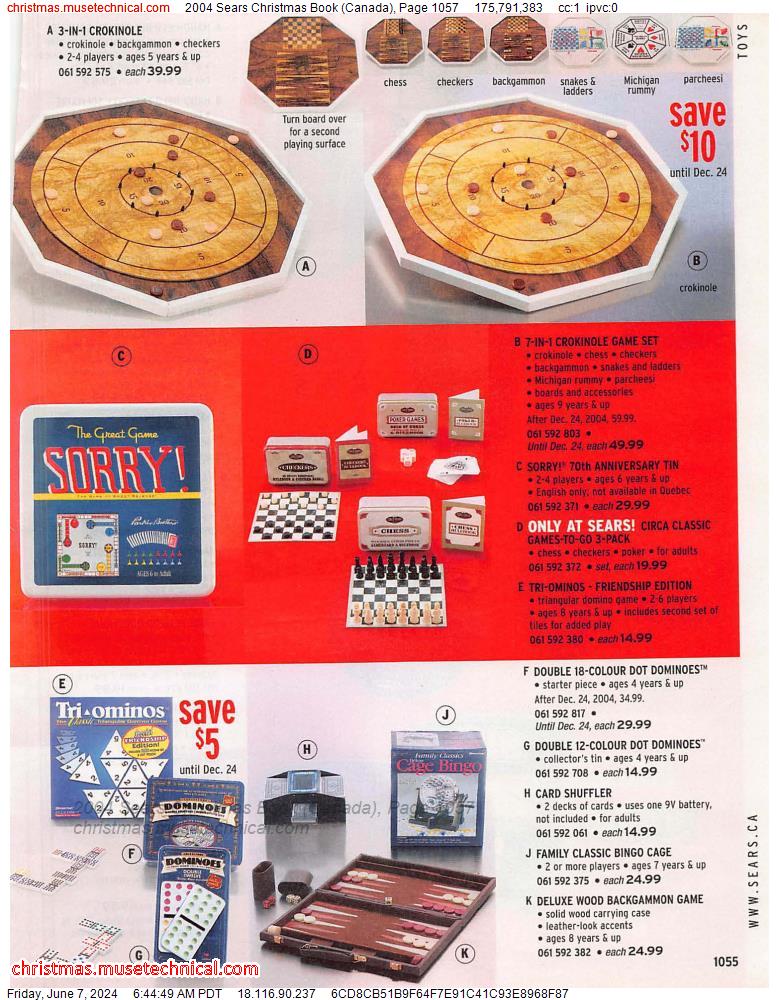 2004 Sears Christmas Book (Canada), Page 1057