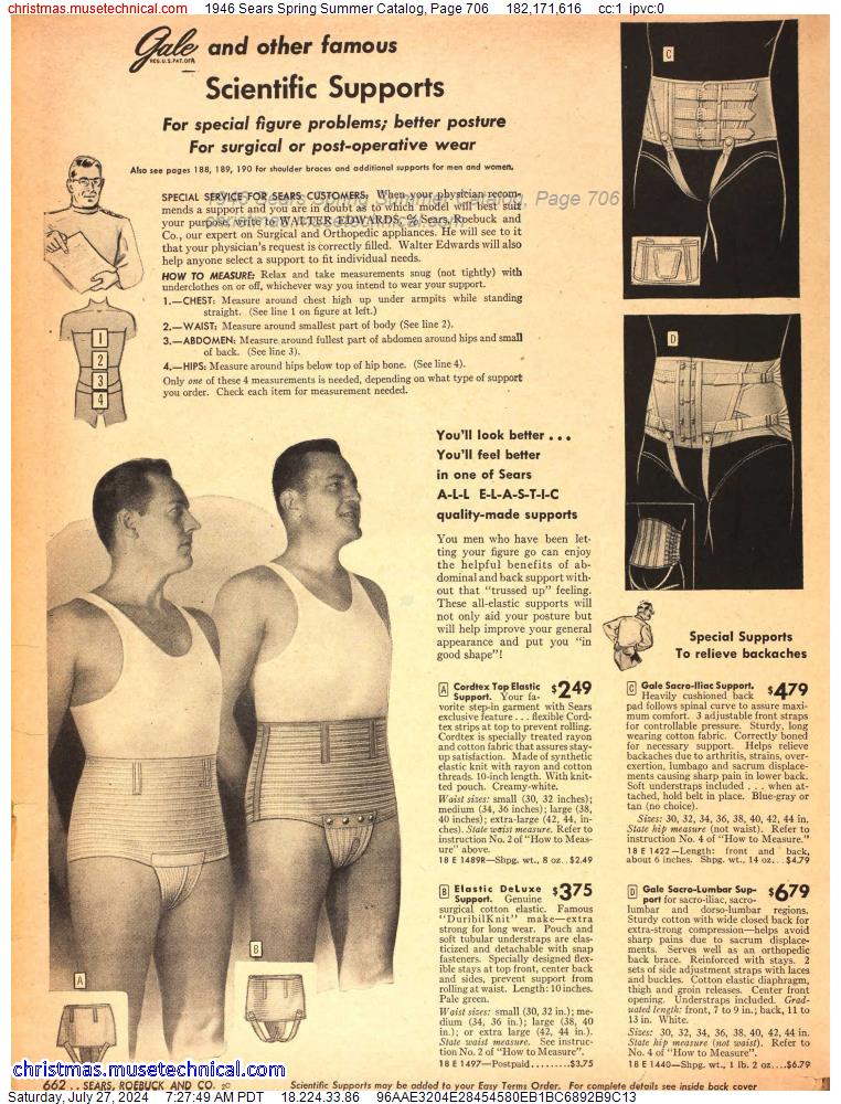 1946 Sears Spring Summer Catalog, Page 706
