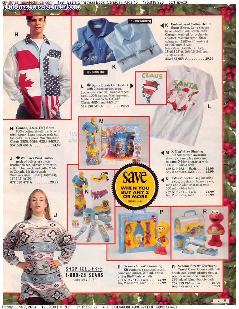 1994 Sears Christmas Book (Canada), Page 15