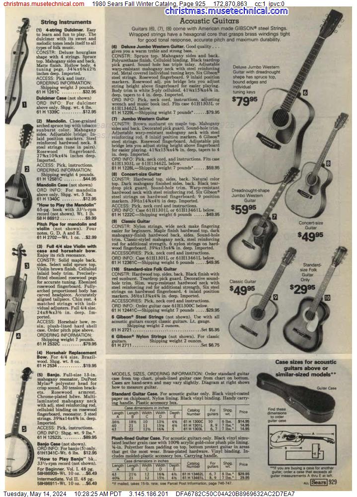 1980 Sears Fall Winter Catalog, Page 925
