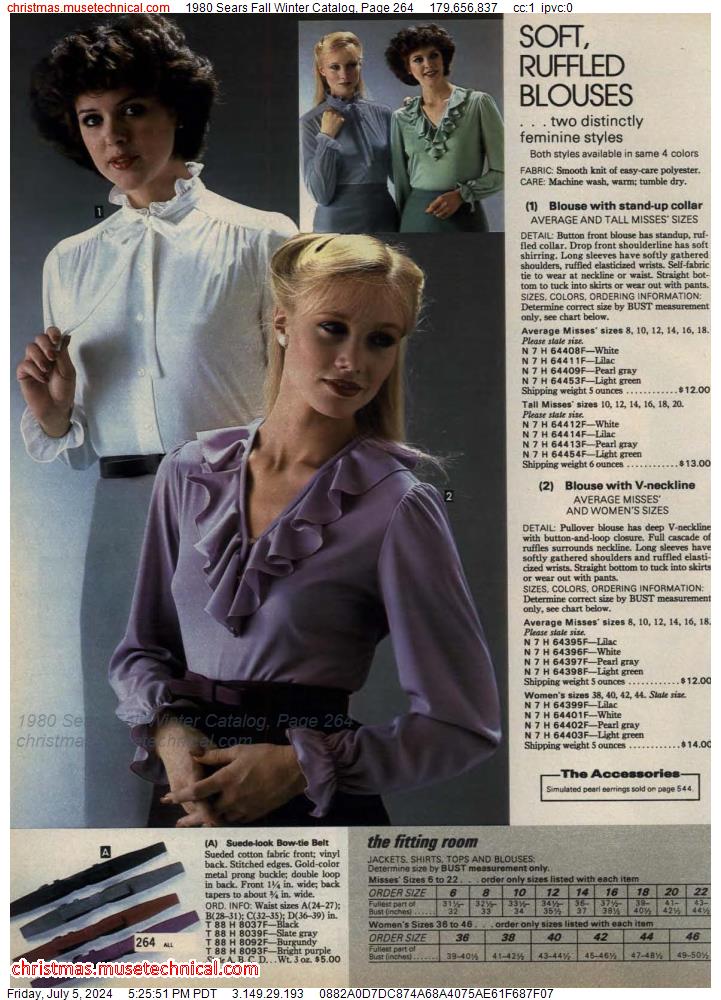 1980 Sears Fall Winter Catalog, Page 264
