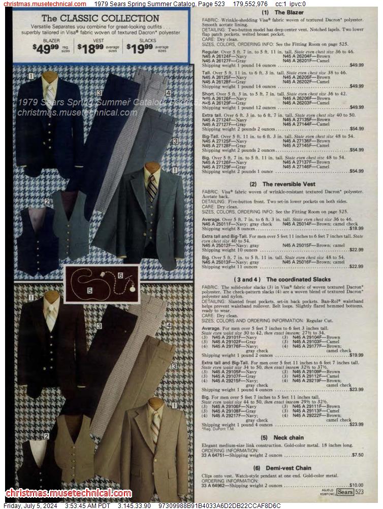 1979 Sears Spring Summer Catalog, Page 523