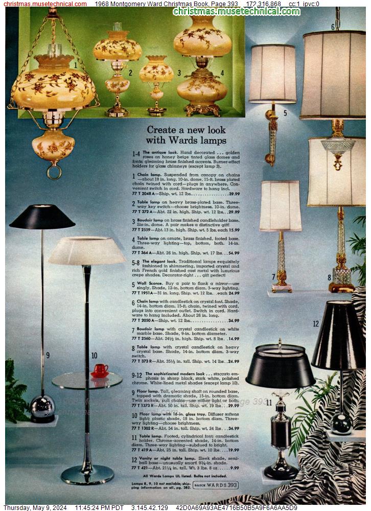 1968 Montgomery Ward Christmas Book, Page 393