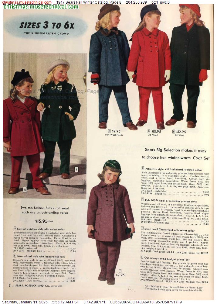 1947 Sears Fall Winter Catalog, Page 8