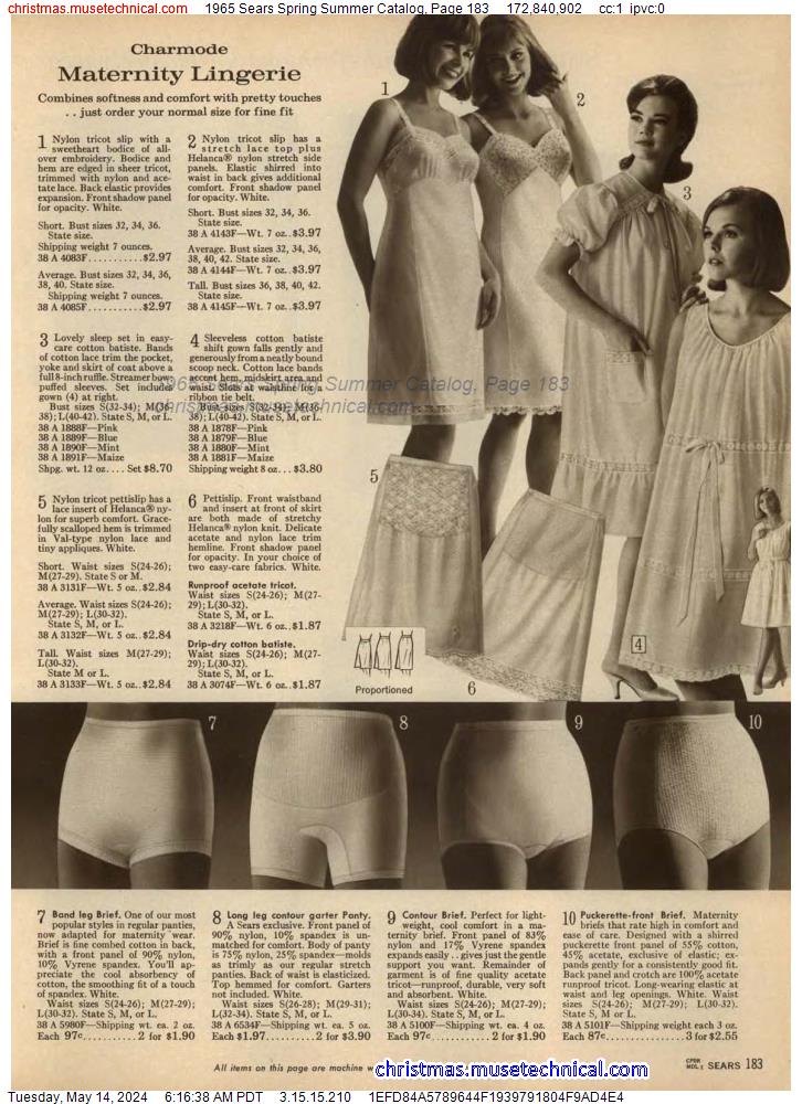 1965 Sears Spring Summer Catalog, Page 183