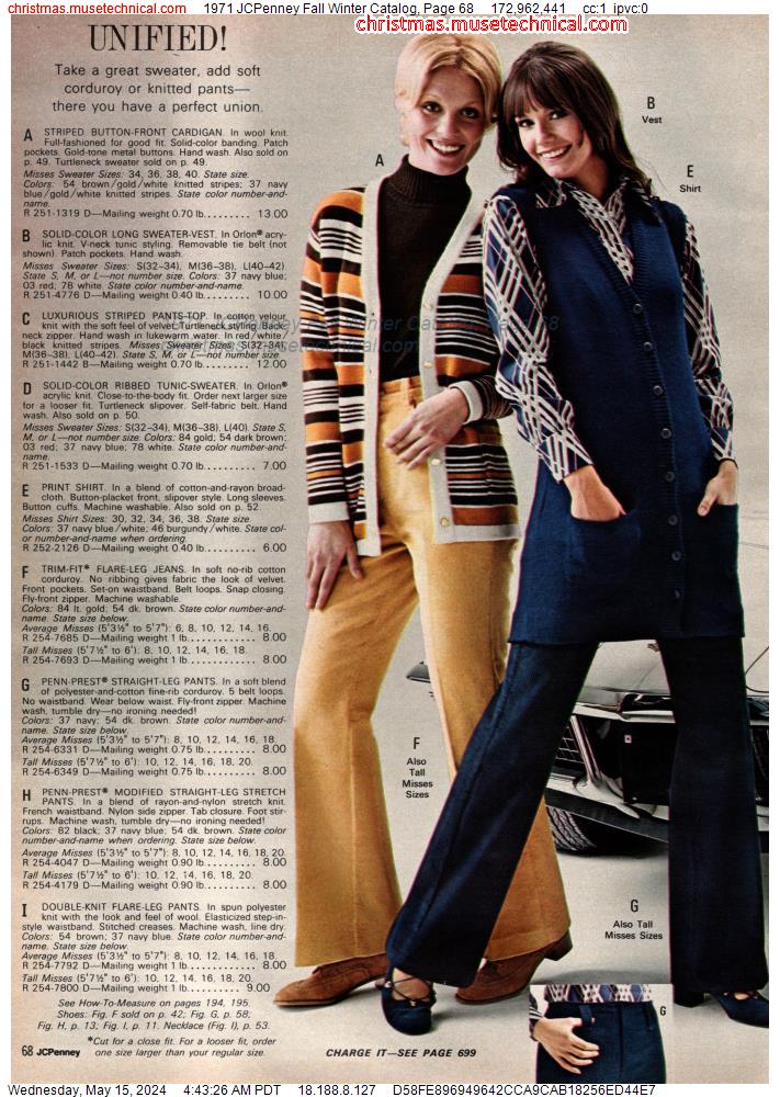 1971 JCPenney Fall Winter Catalog, Page 68
