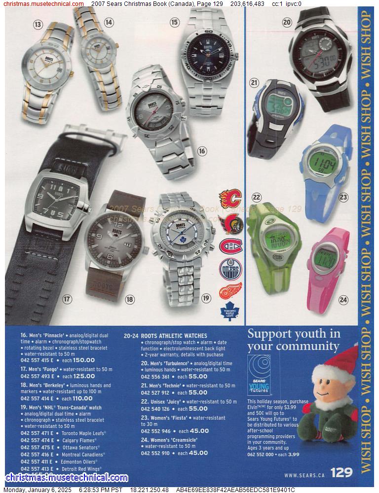 2007 Sears Christmas Book (Canada), Page 129