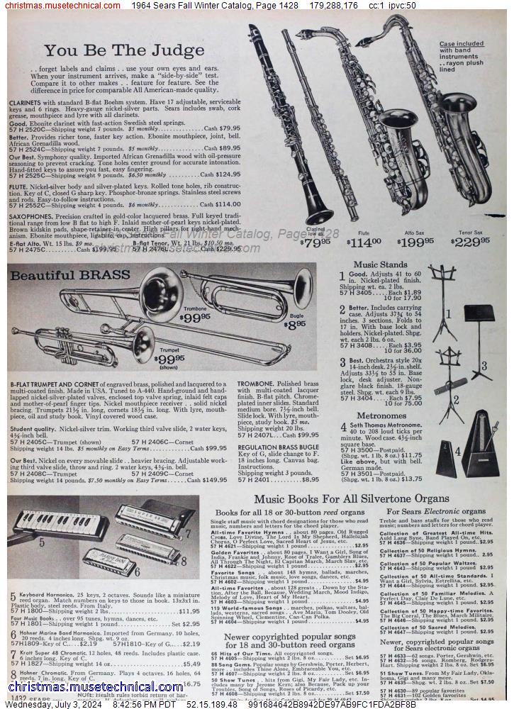 1964 Sears Fall Winter Catalog, Page 1428