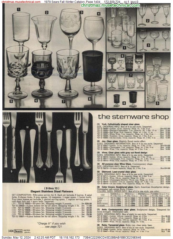 1979 Sears Fall Winter Catalog, Page 1404