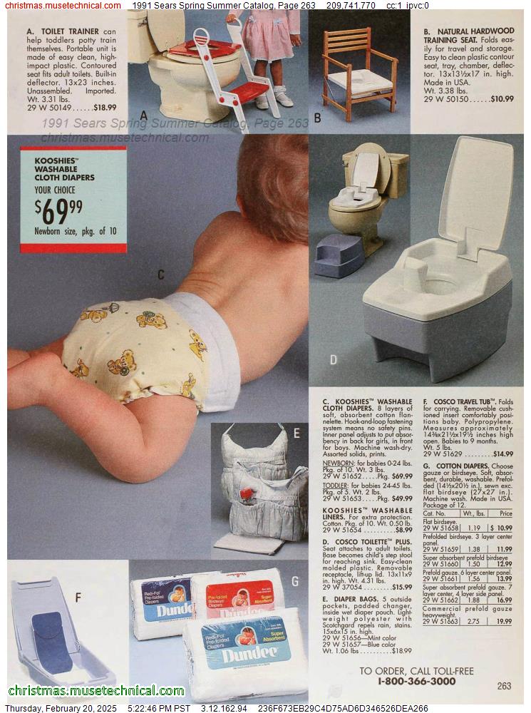 1991 Sears Spring Summer Catalog, Page 263