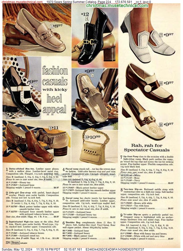 1970 Sears Spring Summer Catalog, Page 224