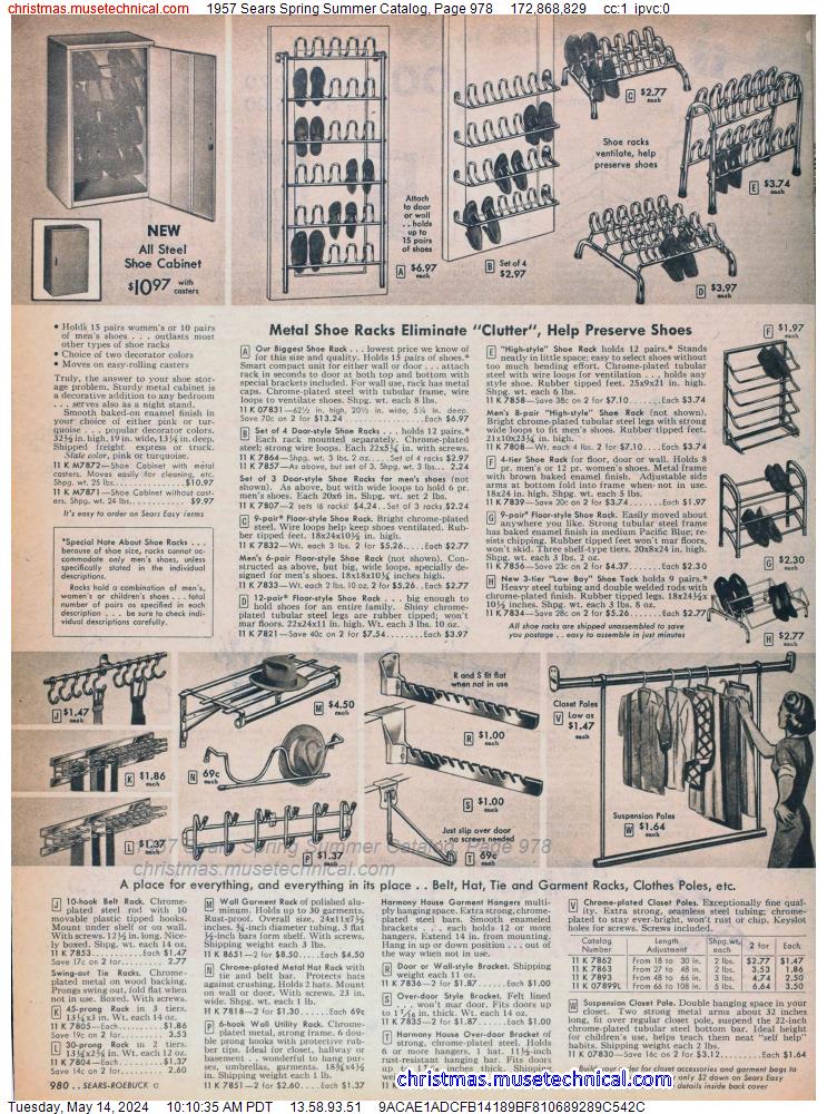 1957 Sears Spring Summer Catalog, Page 978