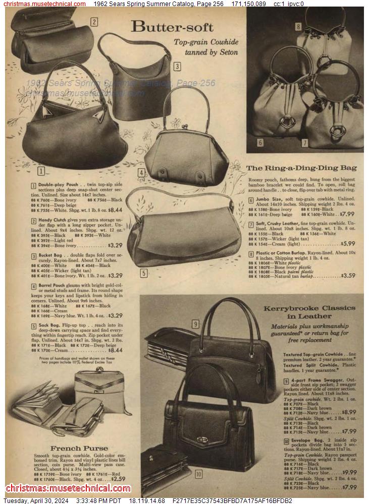 1962 Sears Spring Summer Catalog, Page 256