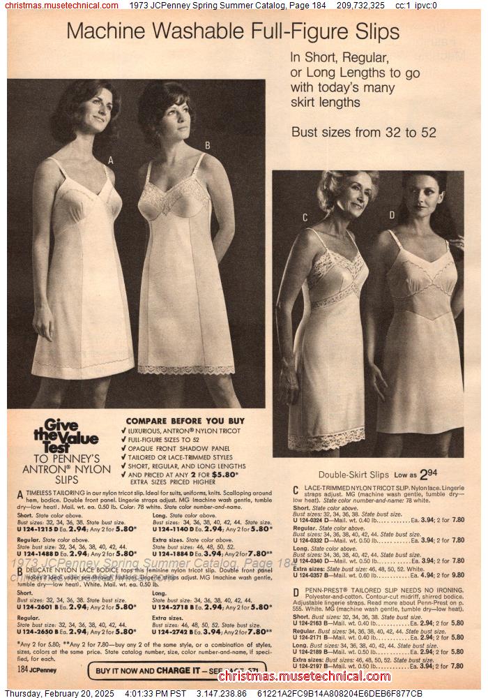 1973 JCPenney Spring Summer Catalog, Page 184