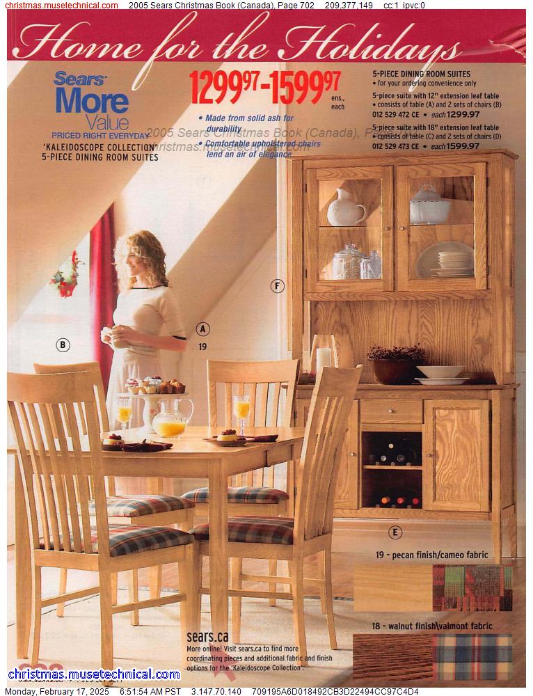 2005 Sears Christmas Book (Canada), Page 702