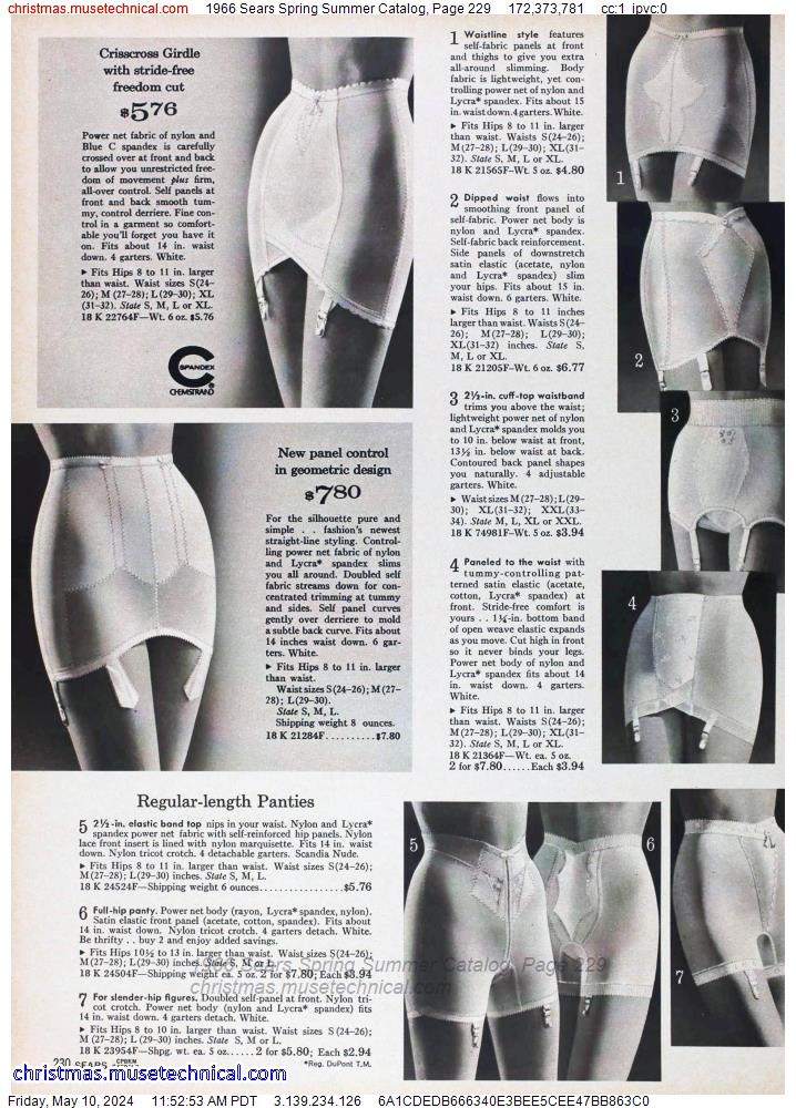 1966 Sears Spring Summer Catalog, Page 229