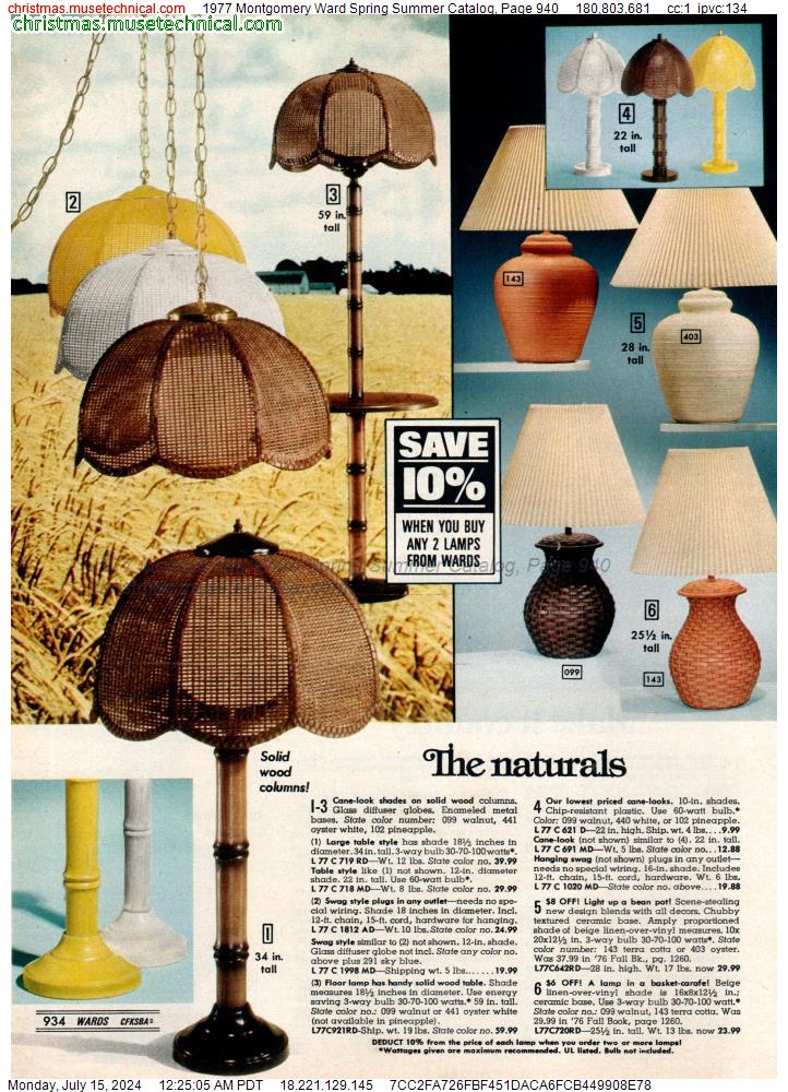 1977 Montgomery Ward Spring Summer Catalog, Page 940